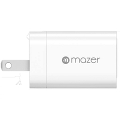 Củ Sạc Nhanh Mazer SuperMini 20W/33W US Foldable Wall Charger, sạc từ 0-50% trong 25 phút với cổng sạc USB-C.