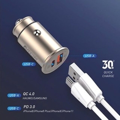 Cốc Sạc Xe Hơi Tiện Lợi Mazer Infinite.DRIVE SuperMini Duo 1USB 1Type-C PD30W M-EGDRIVEPD260C