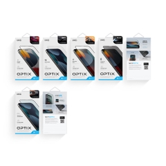 Kính Cường Lực Chống Nhìm Trộm Uniq Optix Privacy dành cho iPhone 14/ 14 Plus/ 14 Pro/ 14 Pro Max phủ lớp chống nhìn trộm, lớp kháng khuẩn