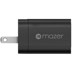 Củ Sạc Nhanh Mazer SuperMini 20W/33W US Foldable Wall Charger, sạc từ 0-50% trong 25 phút với cổng sạc USB-C.