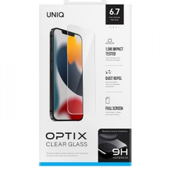 Kính Cường Lực Uniq Optix Clear dành cho iPhone 13 Pro Max/ 14 Plus (6.7inch) rõ nét trung thực