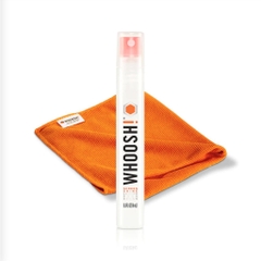 Nước vệ sinh Whoosh chai 8ml + 1 khăn lau màn hình điện thoại, tivi, đồng hồ, mắt kính sạch đẹp cao cấp