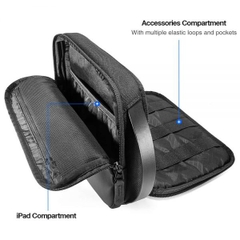 Túi đựng phụ kiện TOMTOC Electronic Organzer for iPad mini/Tablet 7.9 inch chất liệu cao cấp chịu nước, bảo vệ toàn diện
