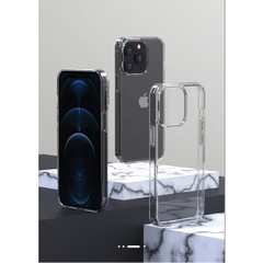 Ốp Lưng Trong Suốt Không Bám Vân Tay Mipow Tempered Glass dành cho iPhone 13/13PRO/13 PROMAX  Tương thích sạc không dây, chống bám bẩn