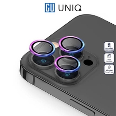 Kính UNIQ Optix Camera Lens Dành Cho iPhone 15 Pro bảo vệ ống kính khỏi bụi, trầy xước, dấu tay