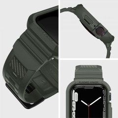 Ốp Kèm Dây Bền Bỉ Spigen Rugged Amor Pro dành cho Apple Watch Series (44mm/45mm) Chống trầy xướt, tăng thêm vẻ đẹp hiện đại