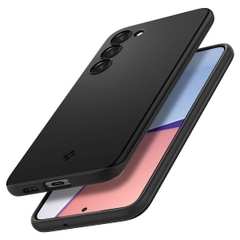 Ốp Lưng Chống Sốc Theo Tiêu Chuẩn Quân Đội Mỹ Spigen Thin Fit Black dành cho Samsung Galaxy S23+ Chống trầy, tương thích sạc không dây