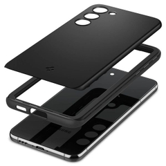 Ốp Lưng Chống Sốc Theo Tiêu Chuẩn Quân Đội Mỹ Spigen Thin Fit Black dành cho Samsung Galaxy S23+ Chống trầy, tương thích sạc không dây