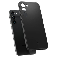 Ốp Lưng Chống Sốc Theo Tiêu Chuẩn Quân Đội Mỹ Spigen Thin Fit Black dành cho Samsung Galaxy S23+ Chống trầy, tương thích sạc không dây