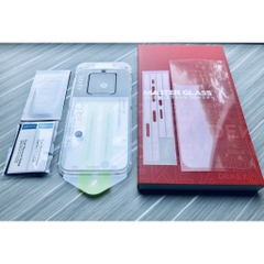 Kính Cường Lực Dekey 3D Master Glass Quintessence Cho iPhone 15 Pro Max Kháng Khuẩn Và Chống Khúc Xạ Ánh Sáng Xanh
