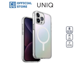 Ốp Lưng Uniq Hybrid Magclick Charging LifePro Xtreme Iridescent Cho iPhone 15 Pro Max Mặt Lưng 07 Màu Có Sạc Không Dây