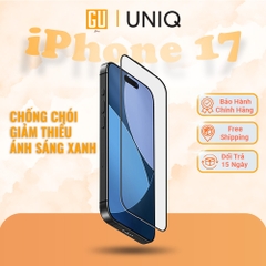 Kính Cường Lực iPhone 17 Pro/ 17 Pro Max UNIQ OPTIX VISION AR Chống Chói Giảm Thiểu Ánh Sáng Xanh Bảo Vệ Mắt Thoải Mái