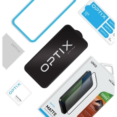 Kính Cường Lực iPhone 17 Series UNIQ OPTIX COVEX MATTE Nhám Chống Bám Vân Tay Không Bám Bẩn Thích Hợp Cho Game Thủ