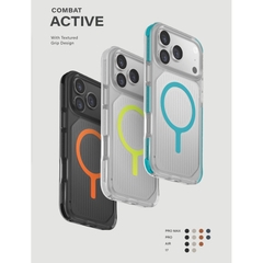 Ốp Lưng iPhone 17 Pro/ 17 Pro Max UNIQ COMBAT ACTIVE Thiết Kế Phát Sáng Trong Bóng Tối Chống Sốc 4m MagClick™