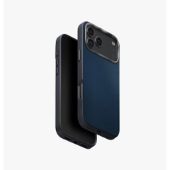 Ốp Lưng iPhone 17 Series UNIQ LYDEN DS Da Vegan Cao Cấp 2 Tông Màu Viền Camera Bằng Nhôm Lót Microfiber Hỗ Trợ MagClick™