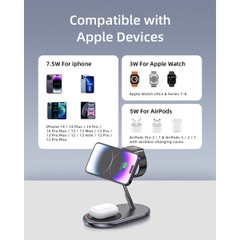 .Đế sạc Innostyle Magstation 2-In-1 For iPhone & Apple Watch & Airpods
