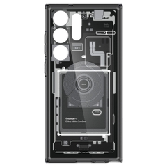 Ốp Lưng Xuyên Thấu Bên Trong Điện Thoại Spigen Ultra Hybrid Zero One dành cho Galaxy S23 Ultra chống sốc in họa tiết độc đáo