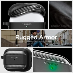 Ốp Bảo vệ Airpods Pro 2/1 Spigen Rugged Armor Chống sốc độ bền cao