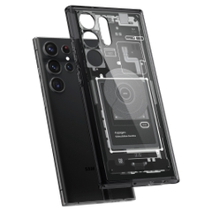 Ốp Lưng Xuyên Thấu Bên Trong Điện Thoại Spigen Ultra Hybrid Zero One dành cho Galaxy S23 Ultra chống sốc in họa tiết độc đáo