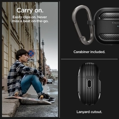 Ốp Bảo vệ Airpods Pro 2/1 Spigen Rugged Armor Chống sốc độ bền cao