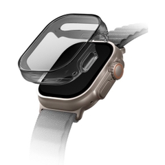 Ốp Đồng Hồ Chống Trầy Xước Uniq Garde Hybrid With Screen Protection dành cho Apple Watch Ultra (49mm) bằng PC cảm ứng siêu nhạy độ cứng 4H chống xước