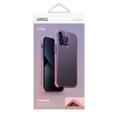 Ốp Lưng Tím Mộng Mơ Uniq Hybrid Combat Duo For iPhone 14 series màu mới Lavender Pink đẹp lạ chống sốc 4m