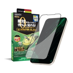 Kính Cường Lực Có Khung Tự Dán Dễ Dàng Dekey 3D Master Glass Sentery dành cho iPhone 14/ 14 Plus/ 14 Pro/ 14 Promax Khung tự dán cao cấp