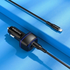 Bộ Sạc Xe Hơi Nhanh Và An Toàn Borofone BZ14A  Cổng kép Tương thích với PD20W