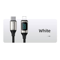Cáp Sạc Có Đèn Hiển Thị Usams Cable U78 Type-C to Lightning Digital Display PD 20W 1.2m Sạc nhanh