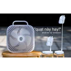 Quạt Tích Điện Gấp Gọn Tiện Lợi Switcheasy SwitchFan dung lượng 10.000mAH sử dụng 24h đứng kéo cao, tua quay 2 bên