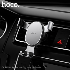 Giá Đỡ Ô Tô Xoay 360 Hoco. CA56 chất liệu hợp kim nhôm, chắc chắn tiện lợi, tích hợp điện thoại 4,5-6,7inch