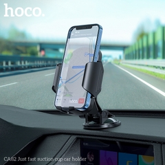 Giá Đỡ Cốc Hút Trên Ô tô Hoco. CA82 thao tác 1 tay dễ dàng cánh tay dưới diểu chỉnh phù hợp với điện thoại