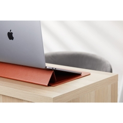Túi Chống Sốc Hyper Hypershield Stand & Go Sleeve Cho Macbook Pro/Air 13″/14″ bằng da PU có thể dựng thành giá đỡ laptop