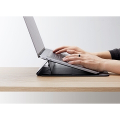 Túi Chống Sốc Hyper Hypershield Stand & Go Sleeve Cho Macbook Pro/Air 13″/14″ bằng da PU có thể dựng thành giá đỡ laptop