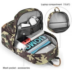 Balo Tomtoc (Usa) Lightweight multi-purpose laptop 13″14″15″16″ Camo, Unisex thanh lịch nhẹ nhàng, sang trọng phù hợp cho mọi lứa tuổi