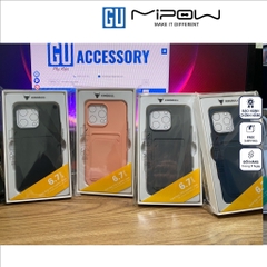 Ốp lưng Mipow tích hợp card Holder TPU & PU Leather Dành Cho iPhone 15 Pro Max, Nhiều Màu Phù Hợp Với Bạn