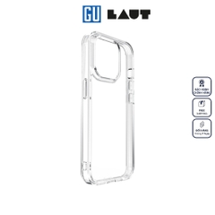 Ốp LAUT Crystal X Dành Cho iPhone 15 Pro Mặt Với Lưng Chất Liệu Kính Cường Lực