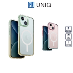 Ốp UNIQ Hybrid Magclick Charging Combat Duo Dành Cho iPhone 15 Tương Thích Sạc Không Dây Và Chống Rơi Cấp Độ Quân Sự