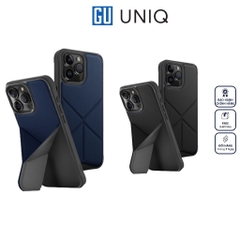 Ốp UNIQ Hybrid Magclick Charging Transforma Dành Cho iPhone 15 Pro/15 Pro Max Có Chân Đế
