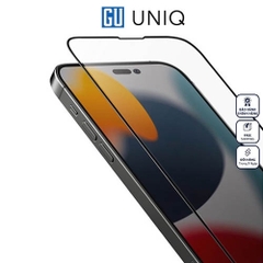 Kính Cường Lực UNIQ OPTIX Vivid Clear Dành Cho iPhone 15/15 Plus/ 15 Pro/ 15 Pro Max hiển thị rõ nét chính xác màu