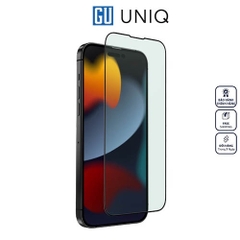 Kính Cường Lực UNIQ OPTIX Vision Care Anti-Blue Light Dành Cho iPhone 15 Pro/ 15 Pro Max bảo vệ mắt chống ánh sáng xanh