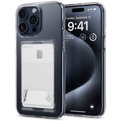 Ốp Lưng Spigen Crystal Slot Dual Dành Cho iPhone 15 Pro Max Có Khe Đựng Thẻ Tiện Dụng ACS06587