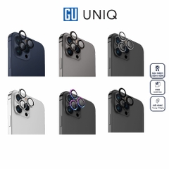 Kính UNIQ Optix Camera Lens Dành Cho iPhone 15 Pro bảo vệ ống kính khỏi bụi, trầy xước, dấu tay