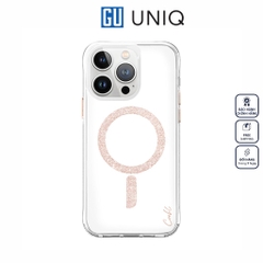 Ốp UNIQ Coehl Magnetic Charging Glace Dành Cho iPhone 15 Pro/ 15 Pro Max Tích Hợp Vòng Nam Châm Lấp Lánh Phản Chiếu