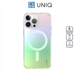 Ốp UNIQ Coehl Magnetic Charging Linear Dành Cho iPhone 15 Pro Các Nút Xúc Giác Mềm Mại Thoải Mái