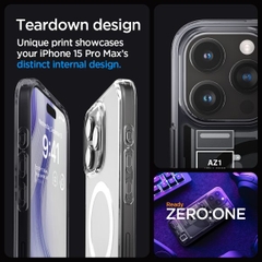 Ốp Lưng Spigen Ultra Hybride Zero One Magfit Dành Cho iPhone 15 Pro Max Lộ Bảng Bo Mạch Máy