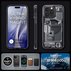 Ốp Lưng Spigen Ultra Hybride Zero One Magfit Dành Cho iPhone 15 Pro Max Lộ Bảng Bo Mạch Máy