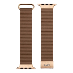 Dây LAUT Novi Luxe Cho Apple Watch Series 1~9/ SE (38/40/41mm) Làm Từ Da Thuần Chay Mềm Mại Khóa Nam Châm