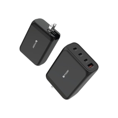 Củ Sạc MAZER GaNPrestige 200W Nhỏ Gọn Có Thể Sạc 2 Cổng 100W Đồng Thời 3xUSB-C 1xUSB A Kèm Cáp C-C 1.5m