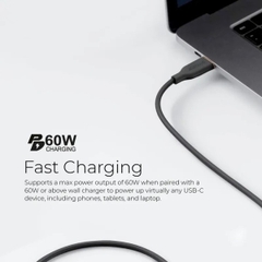 Dây Cáp MAZER Infinite.LINK 3 PD60W USB-C to USB-C 2M cable (Flex, Silicone)